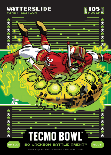 2026 Bo Jackson Battle Arena Watterslide (Ricky Watters) Glow Battlefoil #BF107