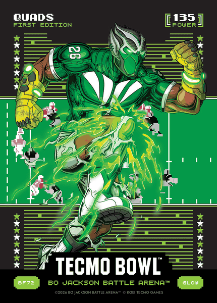 2026 Bo Jackson Battle Arena Quads (Saquon Barkley) Glow Battlefoil #BF72