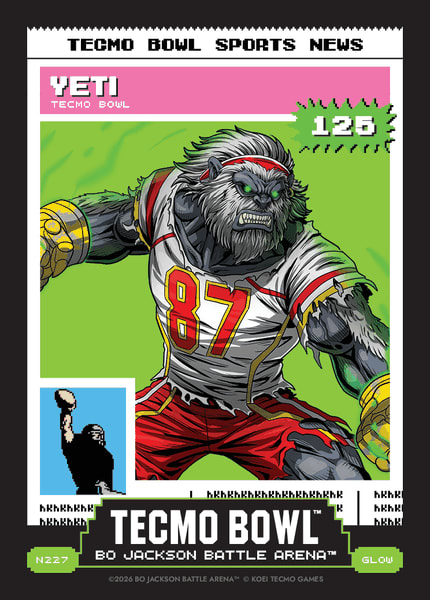 2026 Bo Jackson Battle Arena Yeti (Travis Kelce) Glow Tecmo News #N227