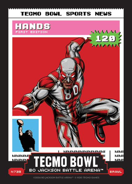 2026 Bo Jackson Battle Arena Hands (Jerry Rice) Brawl Tecmo News #N739