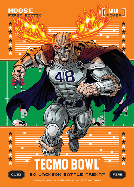 2026 Bo Jackson Battle Arena Moose (Daryl Johnston) Fire Orange Battlefoil #O132