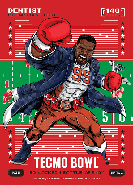 2026 Bo Jackson Battle Arena Dentist (Richard Dent) Brawl Red Battlefoil #R28