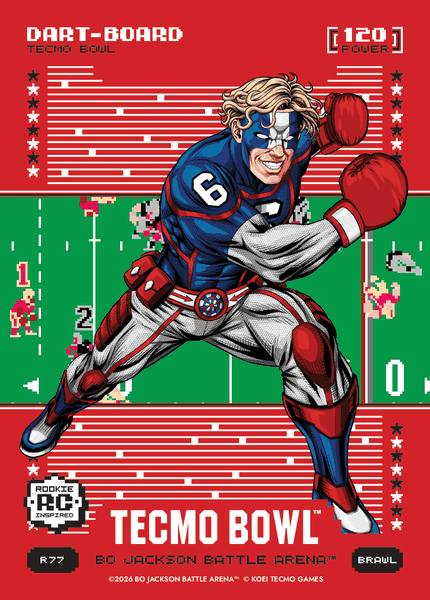 2026 Bo Jackson Battle Arena Dart-Board (Jaxson Dart) Brawl Red Battlefoil #R77