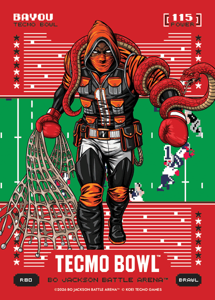 2026 Bo Jackson Battle Arena Bayou (Ja'marr Chase) Brawl Red Battlefoil #R80