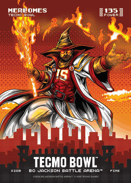 2026 Bo Jackson Battle Arena Merlomes (Patrick Mahomes) Fire Skyline #S209