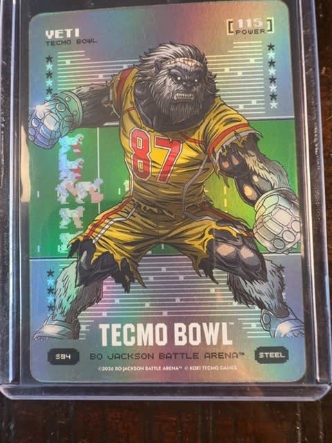 2026 Bo Jackson Battle Arena Yeti (Travis Kelce) Steel Silver Battlefoil #S94