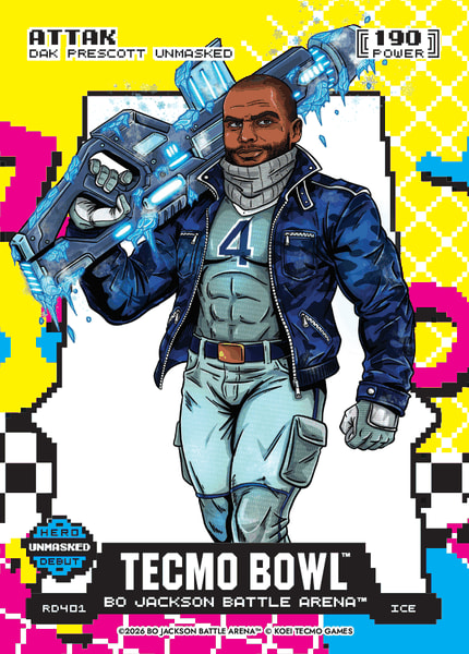 2026 Bo Jackson Battle Arena Attak (Dak Prescott) Ice 80's 8-bit Rad #RD401