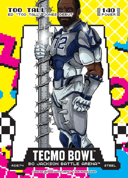2026 Bo Jackson Battle Arena Too Tall (Ed "too Tall" Jones) Steel 80's 8-bit Rad #RD574