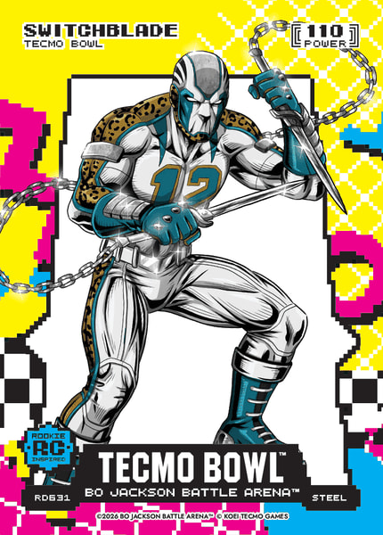 2026 Bo Jackson Battle Arena Switchblade (Travis Hunter) Steel 80's 8-bit Rad #RD631
