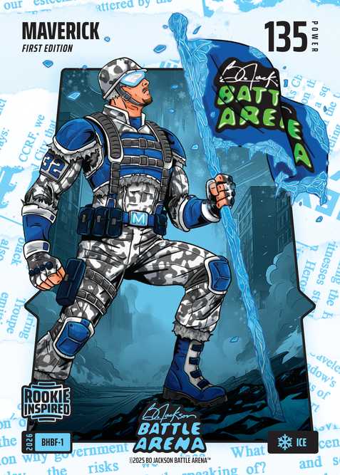 Ice Blue Headlines Battlefoil