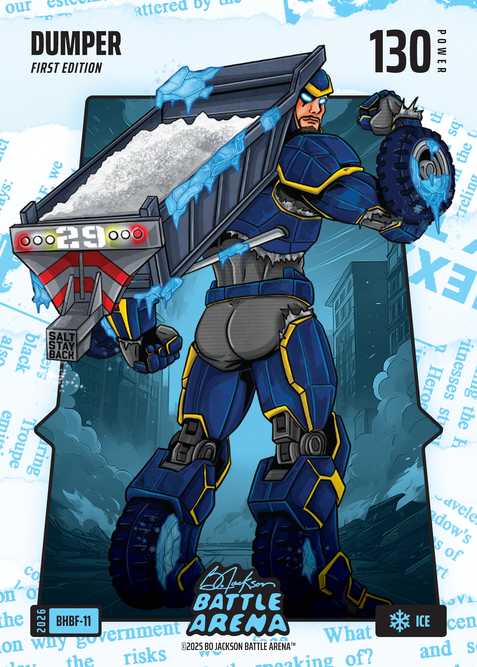 Ice Blue Headlines Battlefoil