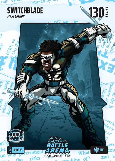 Ice Blue Headlines Battlefoil