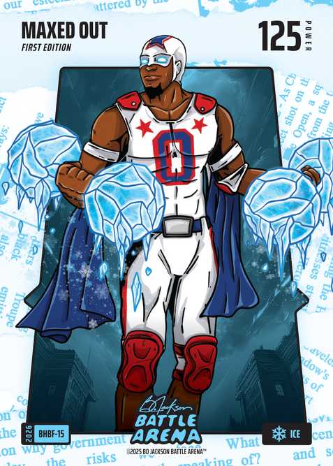 Ice Blue Headlines Battlefoil