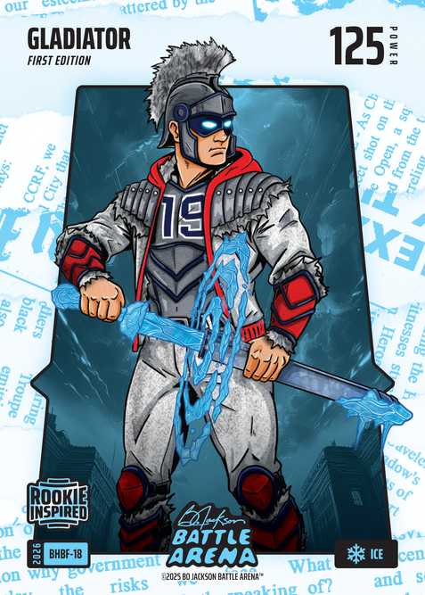 Ice Blue Headlines Battlefoil