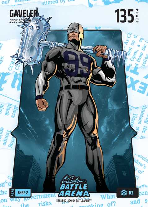 Ice Blue Headlines Battlefoil