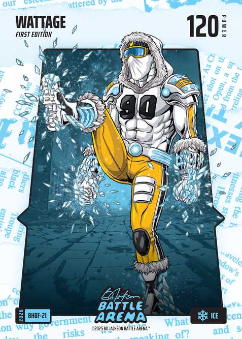 Ice Blue Headlines Battlefoil