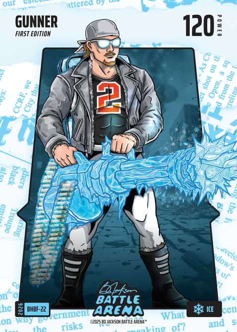 Ice Blue Headlines Battlefoil