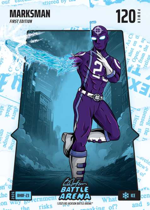 Ice Blue Headlines Battlefoil