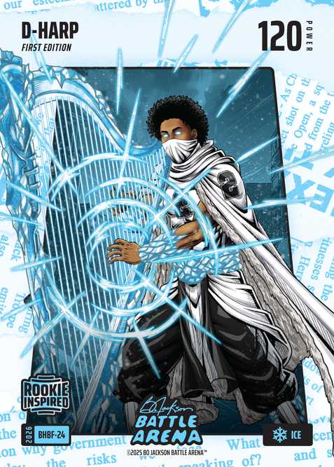 Ice Blue Headlines Battlefoil