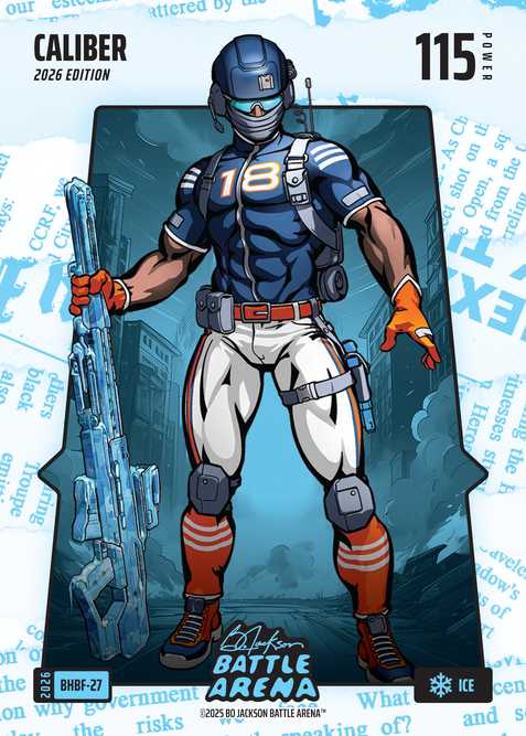 Ice Blue Headlines Battlefoil