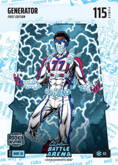 Ice Blue Headlines Battlefoil