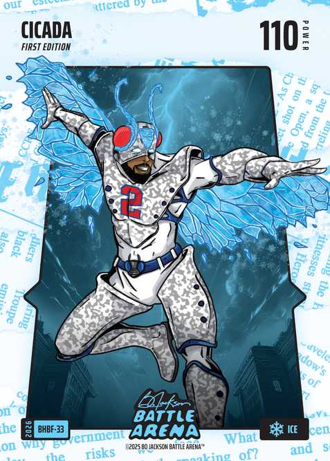 Ice Blue Headlines Battlefoil