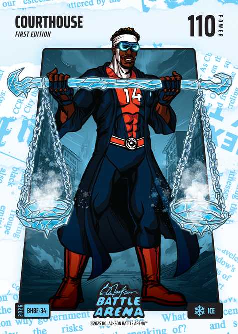 Ice Blue Headlines Battlefoil