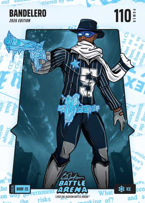 Ice Blue Headlines Battlefoil