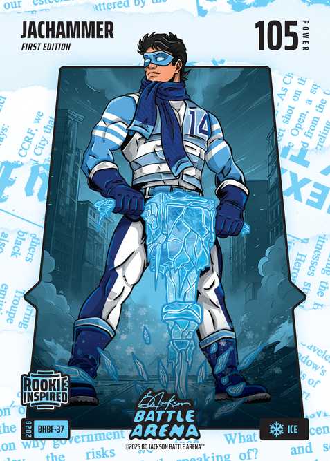 Ice Blue Headlines Battlefoil