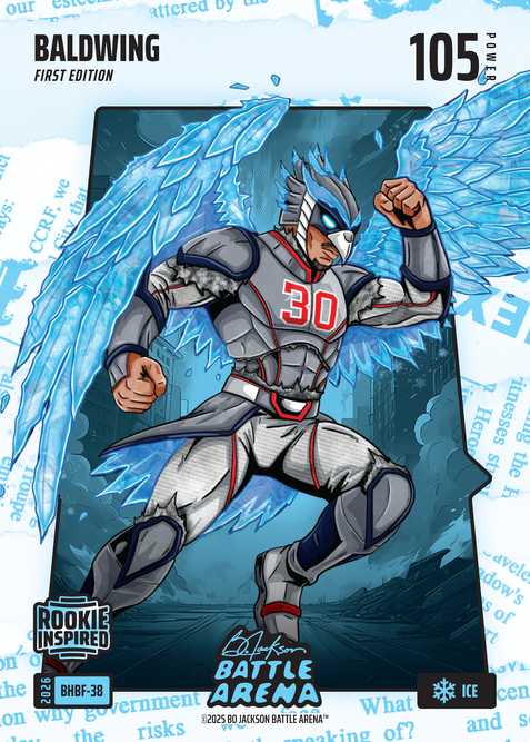 Ice Blue Headlines Battlefoil