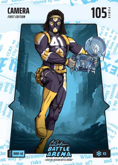 Ice Blue Headlines Battlefoil