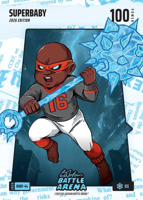 Ice Blue Headlines Battlefoil