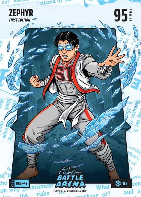 Ice Blue Headlines Battlefoil