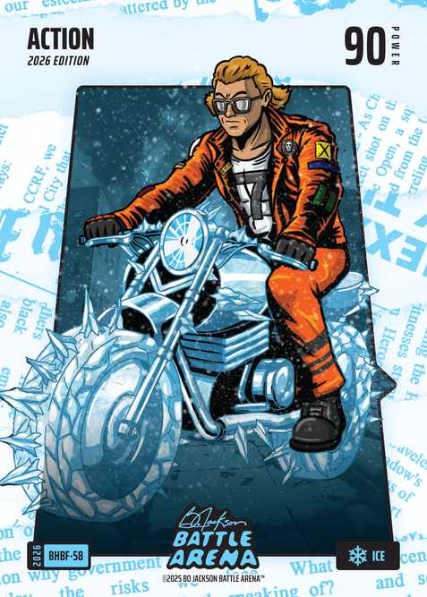 Ice Blue Headlines Battlefoil