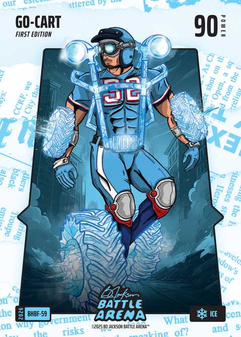 Ice Blue Headlines Battlefoil