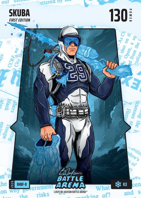 Ice Blue Headlines Battlefoil