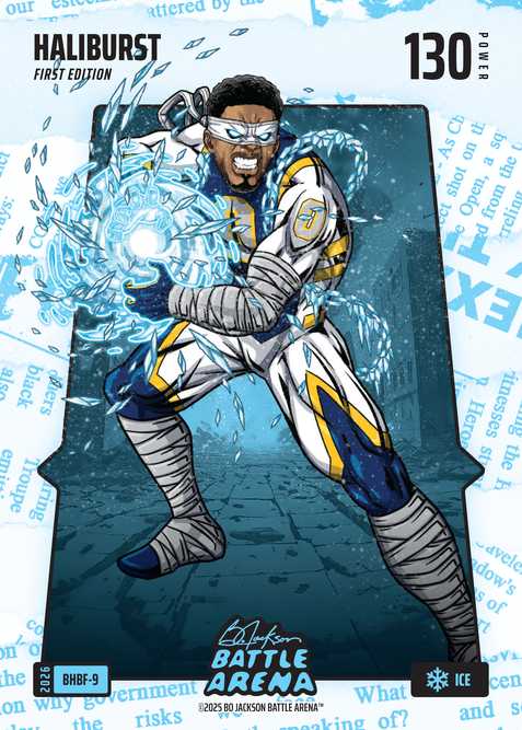 Ice Blue Headlines Battlefoil