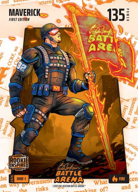 Fire Orange Headlines Battlefoil