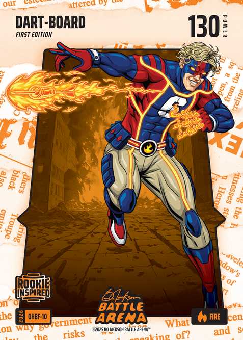 Fire Orange Headlines Battlefoil