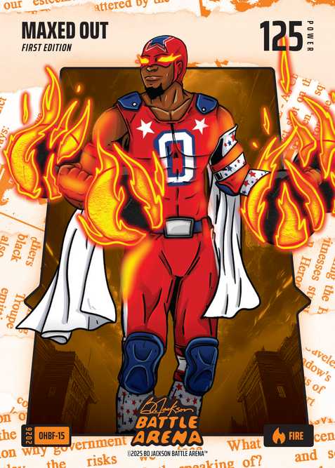 Fire Orange Headlines Battlefoil