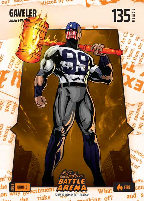 Fire Orange Headlines Battlefoil