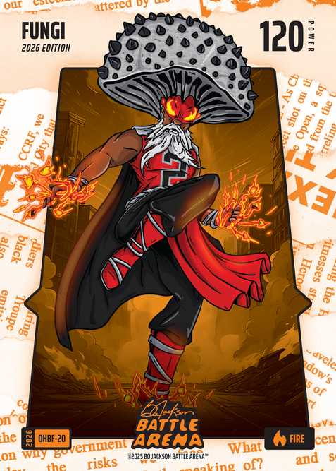 Fire Orange Headlines Battlefoil