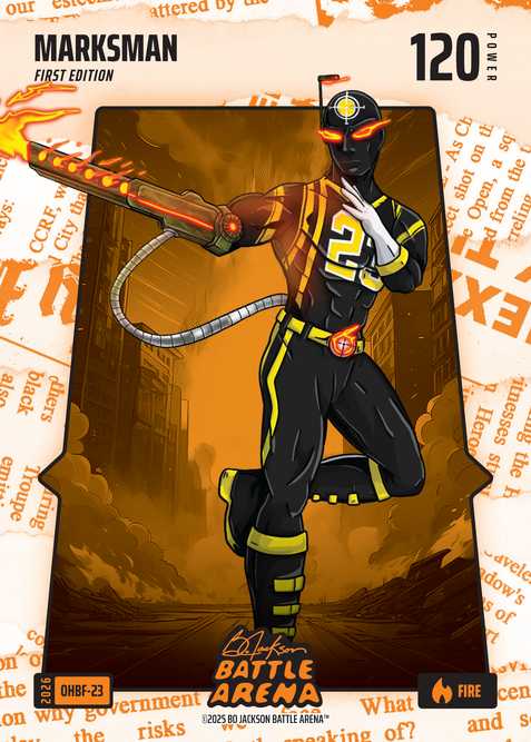 Fire Orange Headlines Battlefoil