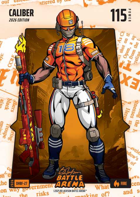 Fire Orange Headlines Battlefoil