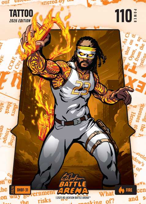 Fire Orange Headlines Battlefoil