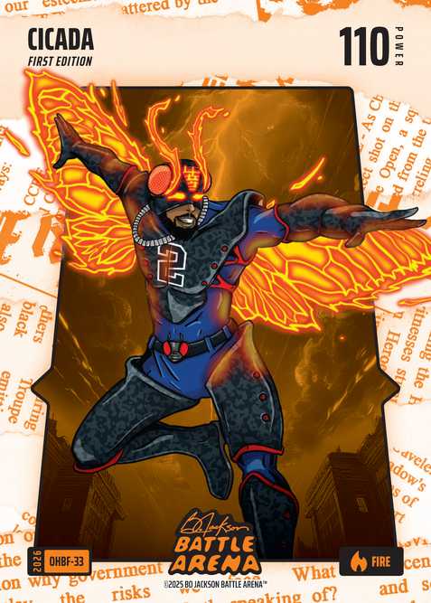 Fire Orange Headlines Battlefoil