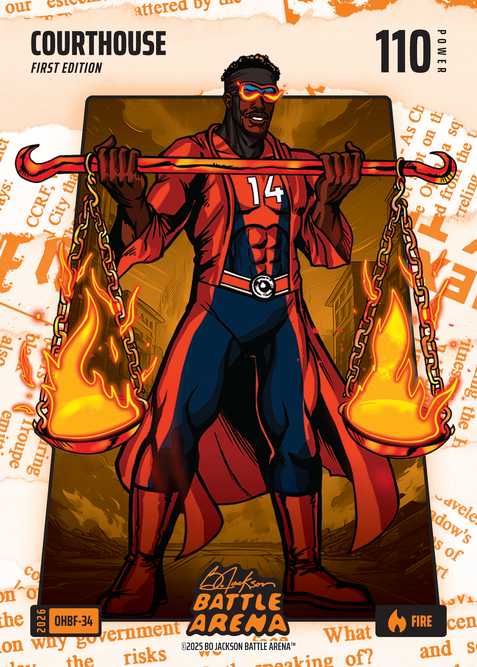 Fire Orange Headlines Battlefoil