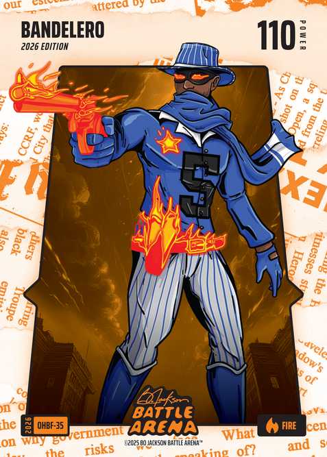 Fire Orange Headlines Battlefoil