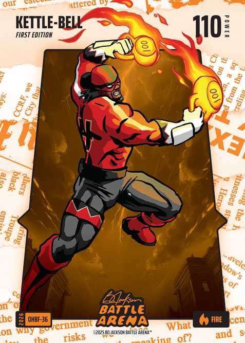 Fire Orange Headlines Battlefoil