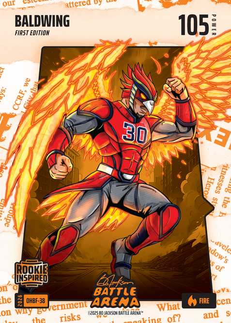 Fire Orange Headlines Battlefoil